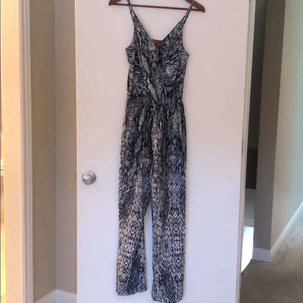 Multi-colored, print jumpsuit, size small